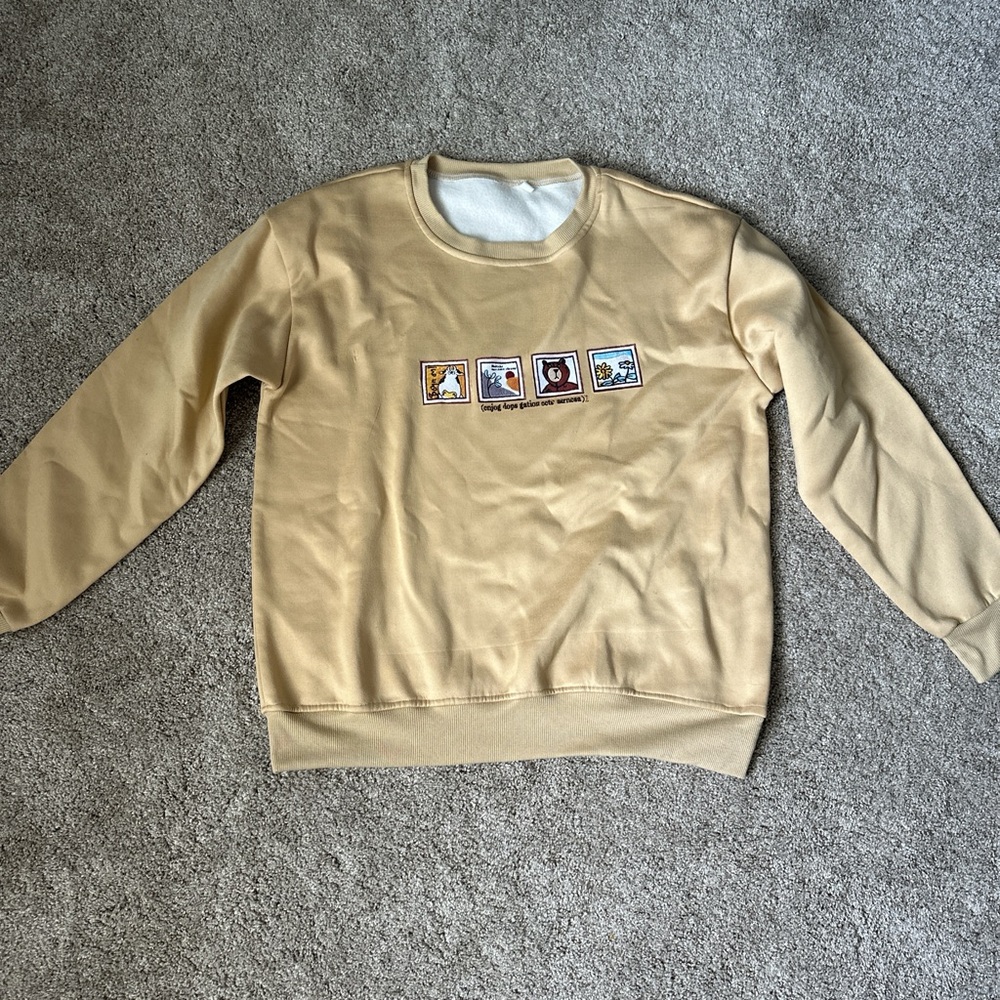 Tan Graphic Sweatshirt